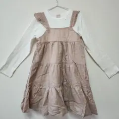 【新品】プティマインフリル付きティアードワンピース