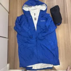 【美品】mont-bellレインコート 140 ランドセルの上から着られる①