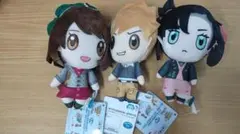 ポケモンマスターズ EX ぬいぐるみ～グリーン・ユウリ・マリィ　３種コンプセット