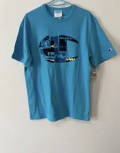新品！定価3000円以上Champion チャンピオン Tシャツ水色 Ｍサイズ
