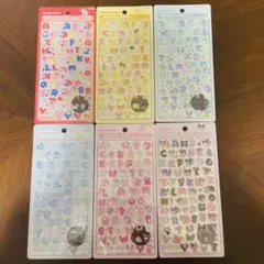 【当日発送】サンリオ ボンボンドロップシール　文字　6種　正規品
