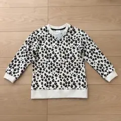 【新品未使用】 H&M 90 レオパード　トレーナー　男の子　女の子　綿100