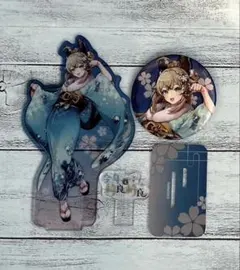 原神 綺良々 郵便局コラボ アクリルスタンド 缶バッジ セット