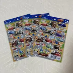 カーズ ペタペタシール3枚 3D ぷっくりシール ぷくぷくシール ステッカー 車