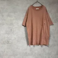 ベイフロー　大きいサイズ　綿100%　Tシャツ　半袖　茶色系　L　コットン　春夏