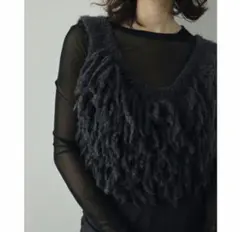 ànu ke フリンジニットビスチェ