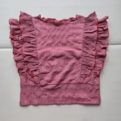 【美品】ROSE BUD フリルプルオーバー ピンク Fサイズのサムネイル
