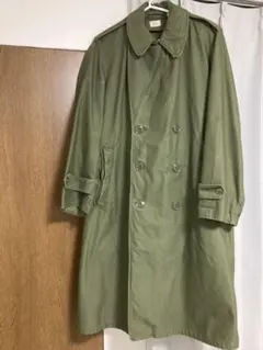 オリーブグリーン ダブルブレスト トレンチコート SMALL-SHORT