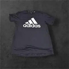 即購入ok! adidas ブラック ロゴ Tシャツ