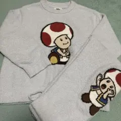 ジェラートピケ スーパーマリオ キノピオ ルームウェア パジャマ ジェラート ピケ「スーパーマリオ」春色キノピオ＆ヨッシーのルーム