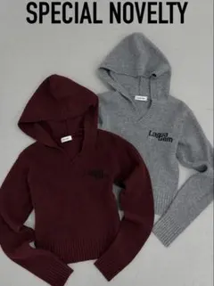 ラグアジェム　【ノベルティ】LIMITED LOGO SHAGGY KNIT