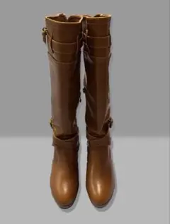 ロングブーツ キャメル 24.5cm