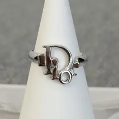 【極美品】クリスチャン ディオール ロゴ 指輪 リング シルバー 13号277