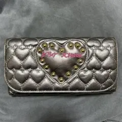 Betsey Johnson ハートキルティング 長財布 メタリックのサムネイル
