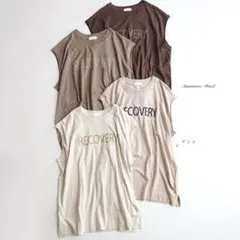 SamansaMos2新品タグ付き スラブ天竺フレンチスリーブTee ピンクのサムネイル
