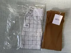 ベルメゾン　GITA パンツ　シナモン&オートミールチェックセット　100cm