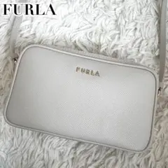 極美品✨フルラ 現行 ショルダーバッグ リリー オールレザー カメラ グレーのサムネイル