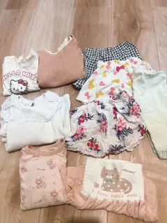 80まとめ売り　ボトムストップスセット、パジャマ　キッズ 女の子　ガールズ