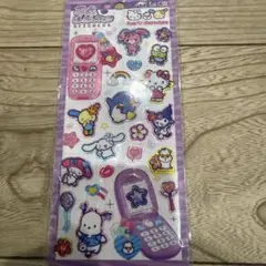 平成はっぴーフォン ステッカー サンリオキャラクターズ　集合　新作