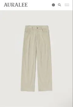 PIGMENT DYE FINX CORDUROY WIDE 5P PANTS