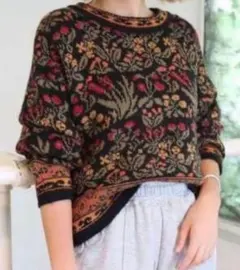 ★★TODAYFUL トゥデイフル　花柄　ジャガードニットプルオーバー