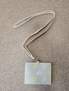 パスケース【naosudou（須藤奈央）デザイン・ネックストラップ付き(横型)】