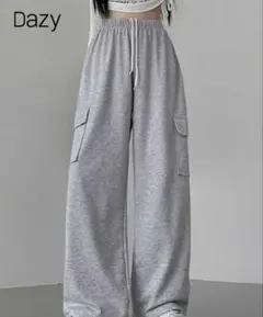 SHEIN Dazy グレー ワイドパンツ