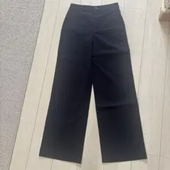 新品タグ付きUNIQLO ワイドパンツ ネイビー レディース
