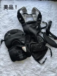 【美品】アプリカ Aprica メッシュ素材の黒い抱っこ紐 抱っこ紐 コアラのサムネイル