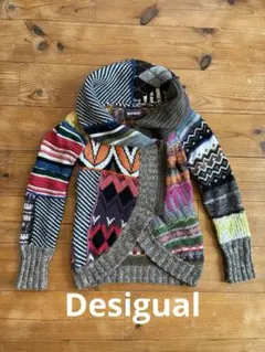 Desigual パッチワーク ニット カーディガンのサムネイル