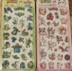 ポケモン　Pokémon　ドロップシール　ミュウ　レックウザ　シール帳