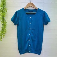 【NOMBRE IMPAIR】 半袖カーディガン パフスリーブ (M) 可愛いのサムネイル