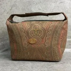 ✨格安✨ エトロ アクセサリーポーチ 小物入れ ペイズリー柄 ブラウン 