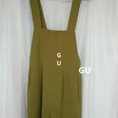 GU サロペットオールインワン　カーキ