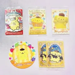 【ポムポムプリン】グッズ6点セット　ウエハース　コースター