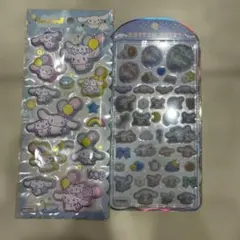 シナモン　シナモロール　コットンパフィー　マシュマロステッカーおまけ付きは7日迄