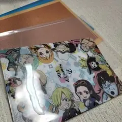 ワンピース クリアファイル A4サイズ 青 オレンジ