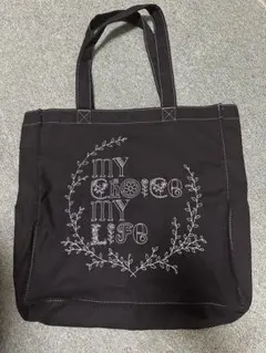 MISIA新品未使用刺繍トートバッグ 黒　my choice my life MISIA新品未使用刺繍トートバッグ 黒 my choice my life - メルカリ
