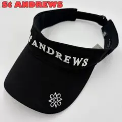 【St ANDREWS】セントアンドリュース サンバイザー ゴルフ ロゴ刺繍