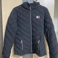 ブラック キルティング ダウンジャケット