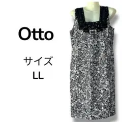 Otto オットー ワンピース ドレス パーティー レディース サイズ LL 黒