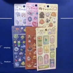 新品未開封　【正規品】　きゅるるんシール　喫茶アラモード　BGM 文具女子博