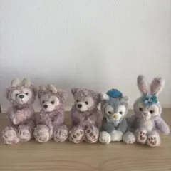 ダッフィー&シェリーメイ ぬいぐるみ 5個