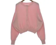 ピンク カーディガン 長袖 ボタン付き 春物 春