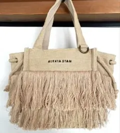2こセット　ALEXIA STAM フリンジトートバッグ