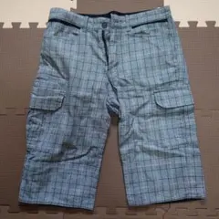 チェック柄カーゴショートパンツ