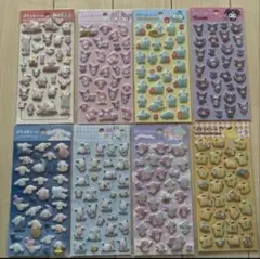 正規品　サンリオ ぷくっとシール キラキラ8点セット