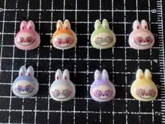 カラフルネイルパーツ8個セットラブブネイルパーツ