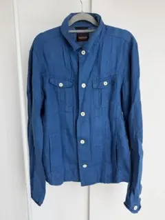 NICOLE CLUB FOR MEN 青 長袖シャツ
