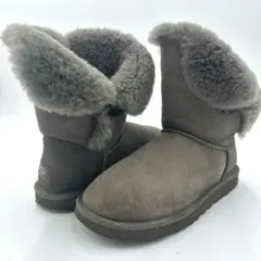 ☆UGG☆24cm☆ムートンブーツ☆グレー☆454☆